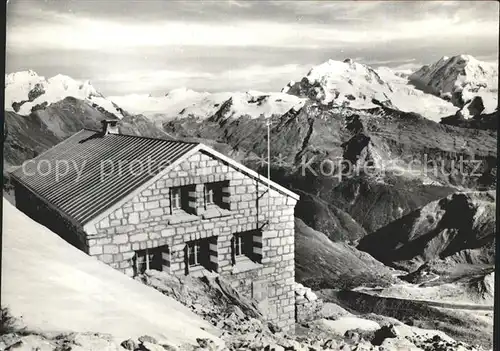 Rothorn Aletschgletscher Huette Rimpfischhorn Strahlhorn Mt. Rosa Kat. Rothorn
