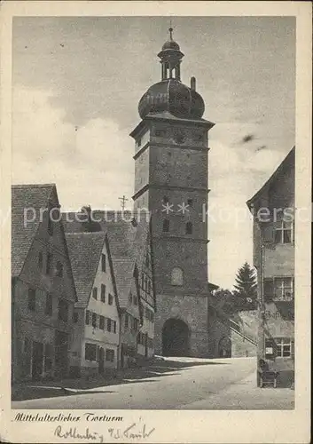 Rothenburg Tauber Torturm Kat. Rothenburg ob der Tauber