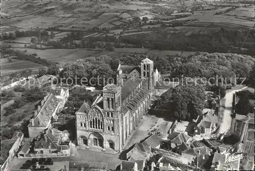 Vezelay Fliegeraufnahme mit Basilika Kat. Vezelay