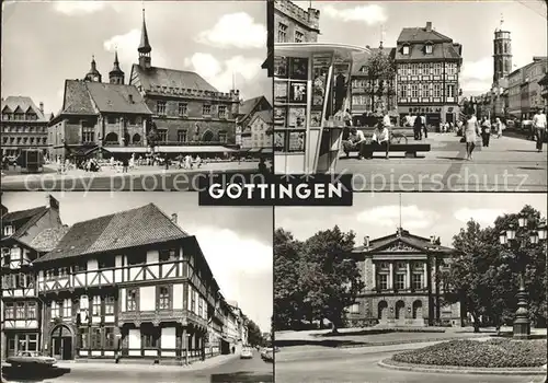 Goettingen Niedersachsen Rathaus Gaenseliesel Junkernschaenke Deutsches Theater Kat. Goettingen