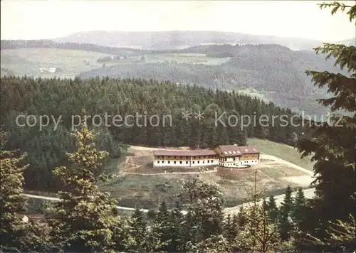 Triberg Schwarzwald Fliegeraufnahme Jugendherberge am Hofeck Kat. Triberg im Schwarzwald