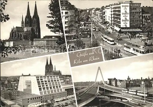 Koeln Rhein Dom Hohenzollernring Opernhaus Severinbruecke Kat. Koeln