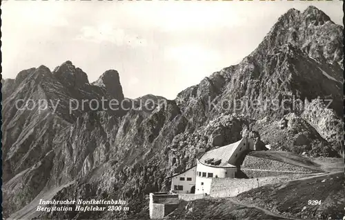 Innsbruck Innsbrucker Nordkettenbahn Bergstation Hafelekar Gebirgspanorama Kat. Innsbruck