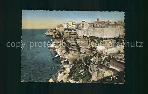 Bonifacio Corse du Sud La falaise Steilkueste Kat. Bonifacio