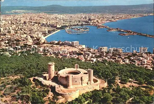 Palma de Mallorca Vista aerea de la ciudad Puerto Castillo de Bellver Kat. Palma de Mallorca