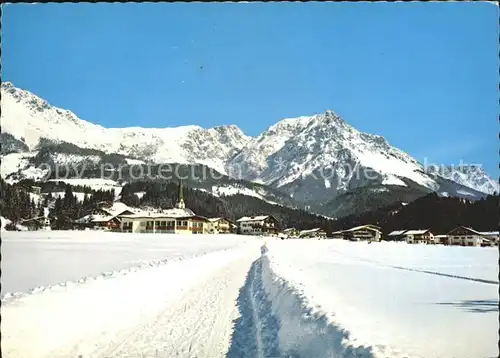 Scheffau Wilden Kaiser Panorama Wintersportplatz Kat. Scheffau am Wilden Kaiser