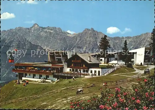 Seefeld Tirol Rosshuette Bergbahn Bergrestaurant Alpen Kat. Seefeld in Tirol