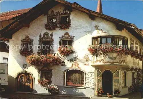 Seefeld Tirol Tiroler Schmuckkastl Fassadenmalerei Kat. Seefeld in Tirol