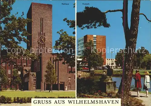 Wilhelmshaven Rathaus Kurpark Kat. Wilhelmshaven