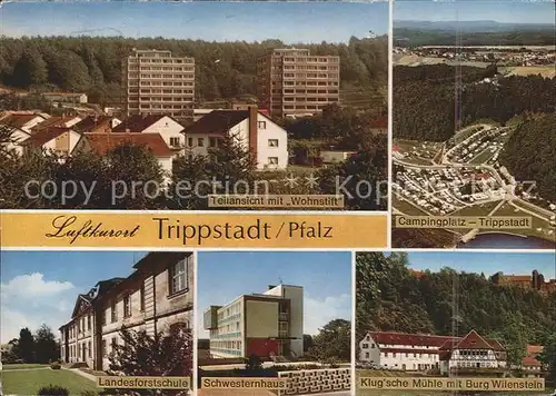 Trippstadt Wohnstift Campingplatz Klugsche Muehle Burg Wilenstein Schwesternhaus Landesforstschule Kat. Trippstadt