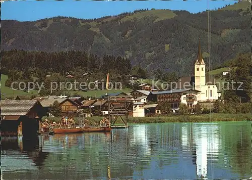 Goldegg mit Schwimmbad Kirche Kat. Goldegg am See