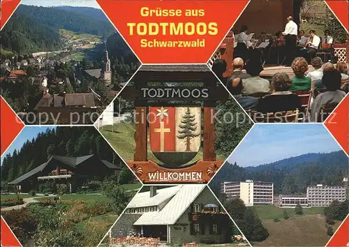 Todtmoos Teilansichten Kurort Schwarzwald Konzert Hochkopf Haus Gaststaette Kat. Todtmoos