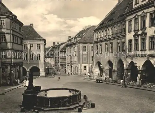Goerlitz Sachsen Untermarkt mit Neptunbrunnen Kat. Goerlitz
