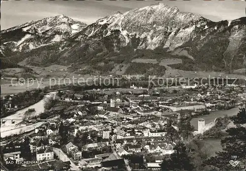 Bad Reichenhall Panorama mit Zwiesel und Hochstaufen Chiemgauer Alpen Kat. Bad Reichenhall