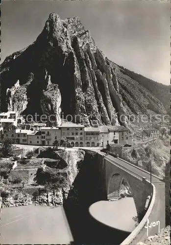 Sisteron La Durance et le Rocher de la Baume Kat. Sisteron