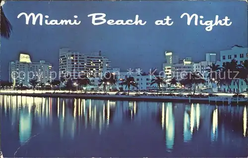 Miami Beach Nachtaufnahme Kat. Miami Beach