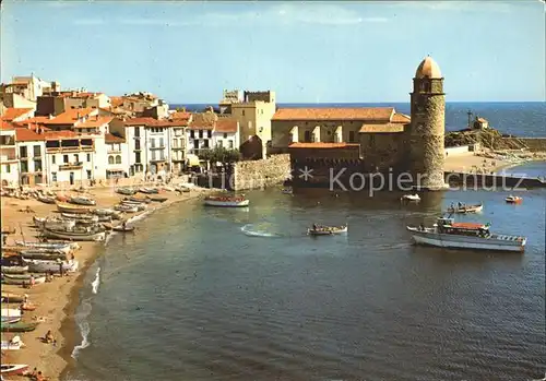 Collioure Strand Sankt Vincent Kapelle Kat. Collioure