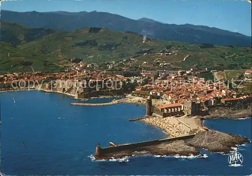 Collioure Fliegeraufnahme Kat. Collioure