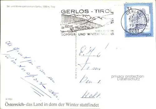 Gerlos Ski  und Winterzetrum Kat. Gerlos