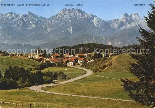 Rieden Allgaeu Sebenspitze Brentenjoch Rossberg Kat. Fuessen