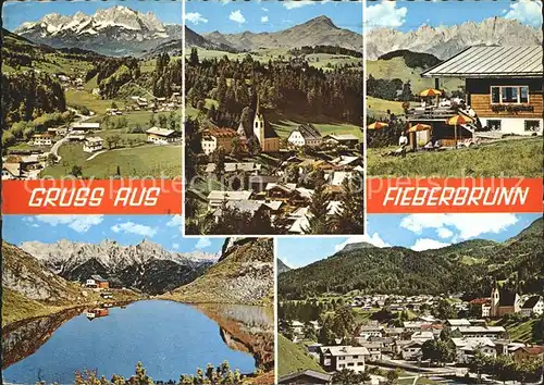 Fieberbrunn Tirol See Panorama Kat. Fieberbrunn