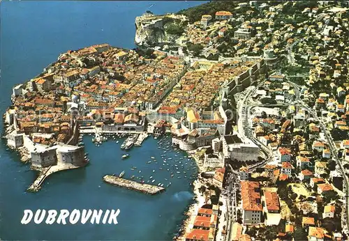 Dubrovnik Ragusa Fliegeraufnahme Kat. Dubrovnik