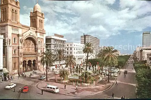 Tunis Vue de l Avenue Bourghiba Kat. Tunis