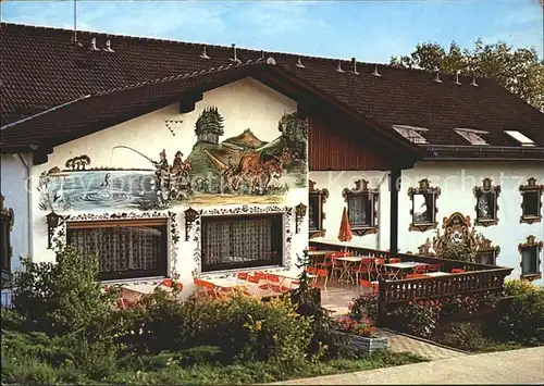 Aschbach Oberfranken Pension Drei Franken Eck Terrasse Kat. Schluesselfeld