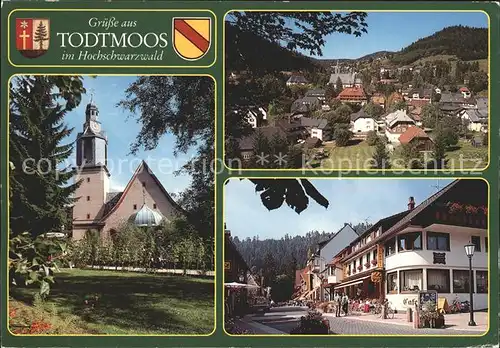 Todtmoos Kirche Ortsansicht Strassenpartie Kat. Todtmoos