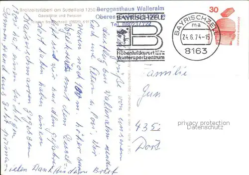 Bayrischzell Brotzeitstueberl am Sudelfeld Sessellift Kat. Bayrischzell