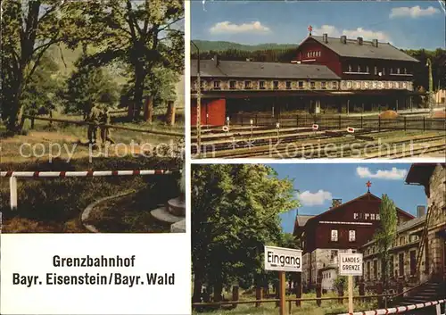 Bayrisch Eisenstein Grenzposten Grenzbahnhof Landesgrenze Kat. Bayerisch Eisenstein