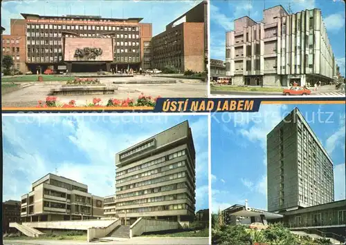 Usti nad Labem KNV Obchodni dum Labe Budova CSP Interhotel Bohemia Kat. Usti nad Labem