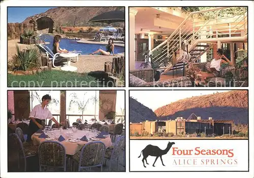 Alice Springs Hotel Four Seasons Swimmingpool Gastraum Kat. Alice Springs