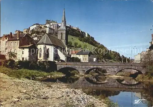 Saint Flour Cantal Son site pittoresque se refletant sur l Ander Ville haute Ville basse Kat. Saint Flour