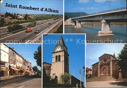 Saint Rambert d Albon Autobahn Bruecke Strassenpartie Kirchen Kat. Saint Rambert d Albon