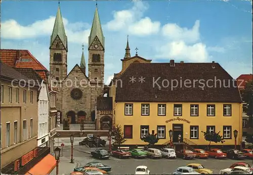 Werl Westfalen Markt und Basilika Wallfahrtskirche Kat. Werl