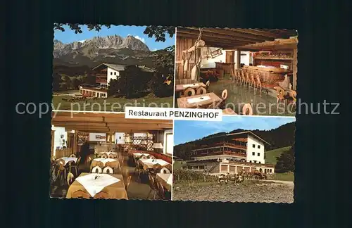 Oberndorf Tirol Restaurant Penzinghof Gastraum Bar Pferdekoppel Kat. Oberndorf in Tirol