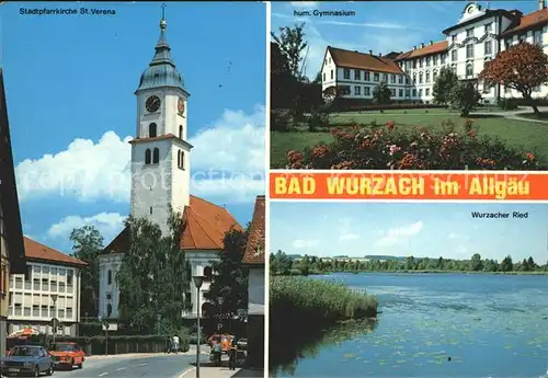 Bad Wurzach Gymnasium Ried Pfarrkirche Kat. Bad Wurzach