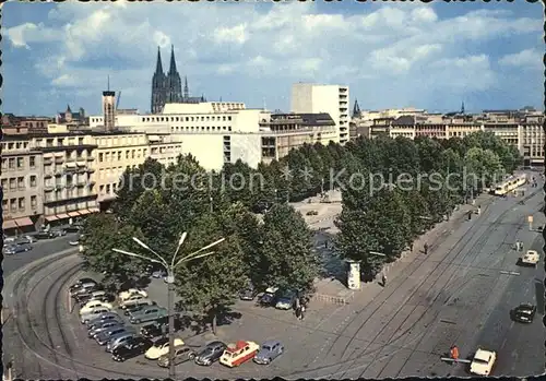 Koeln Rhein Neumarkt mit Dom Kat. Koeln