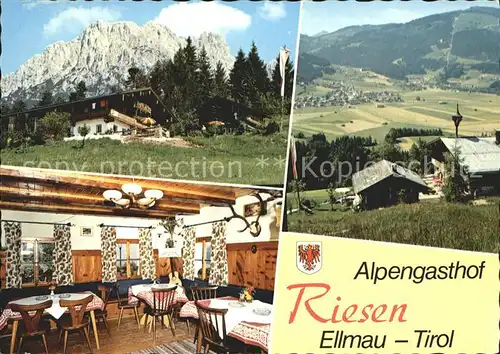 Ellmau Tirol Alpengasthof Riesen Kat. Ellmau