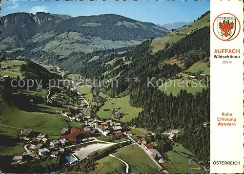 Auffach Wildschoenau Fliegeraufnahme Kat. Wildschoenau