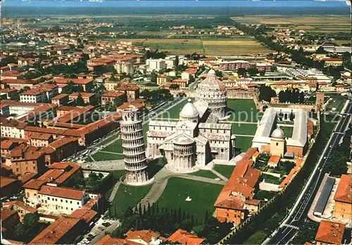 Pisa Schiefer Turm Dom Fliegeraufnahme Kat. Pisa