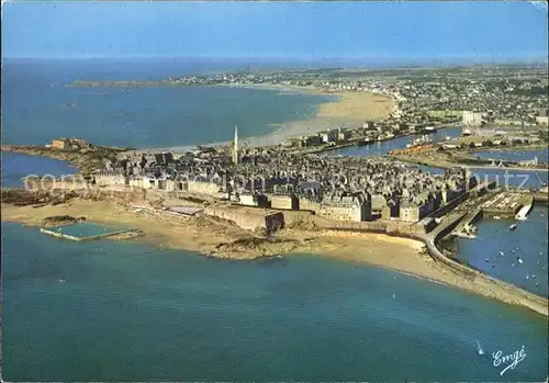 Saint Malo Ille et Vilaine Bretagne Fliegeraufnahme Kat. Saint Malo