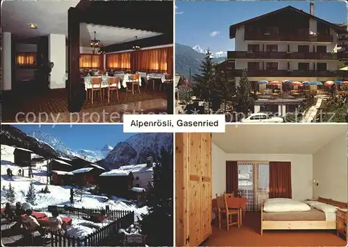 Gasenried Alpenroesli Hotel Restaurant Kat. Gasenried