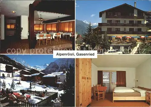 Gasenried Hotel Restaurant Alpenroesli Kat. Gasenried