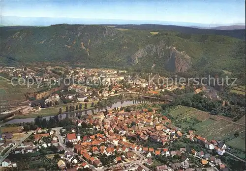 Bad Muenster Stein Ebernburg Fliegeraufnahme mit Ebernburg Kat. Bad Muenster am Stein Ebernburg