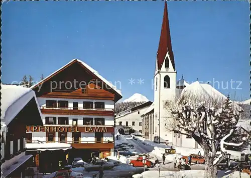 Seefeld Tirol Alpenhotel Lamm Kirche  Kat. Seefeld in Tirol