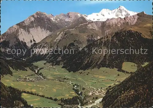 Kals Grossglockner Fliegeraufnahme Kat. Kals am Grossglockner