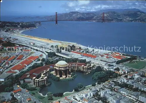 San Francisco California Roman ruin Palace Fine Arts Golden Gate Bridge Kat. San Francisco