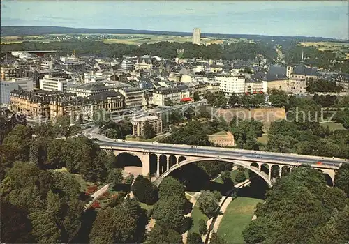 Luxembourg Luxemburg Fliegeraufnahme Pont Adolphe Boulevard Roosevelt  Kat. Luxembourg